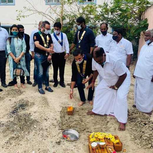 Bhoomi Puja for Three Classrooms, Sholinganallur