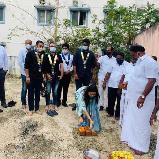 Bhoomi Puja for Three Classrooms, Sholinganallur