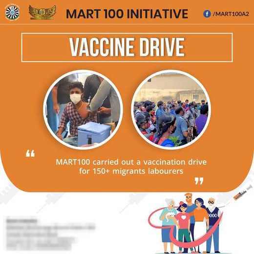 Vaccination Drive for Migrant Labourers